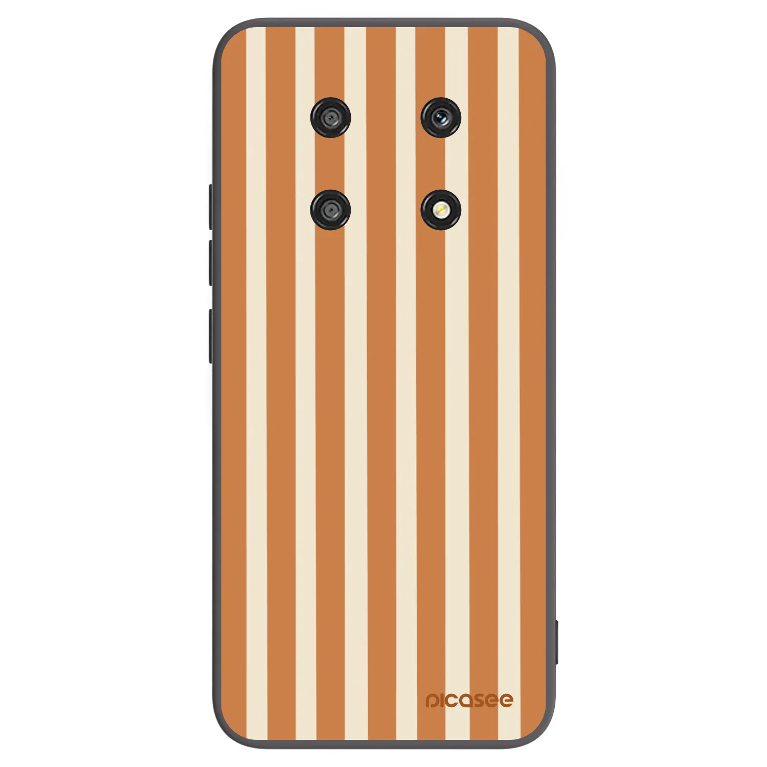 Picasee crna silikonska maskica za Honor Magic4 Lite 5G - Orange lines