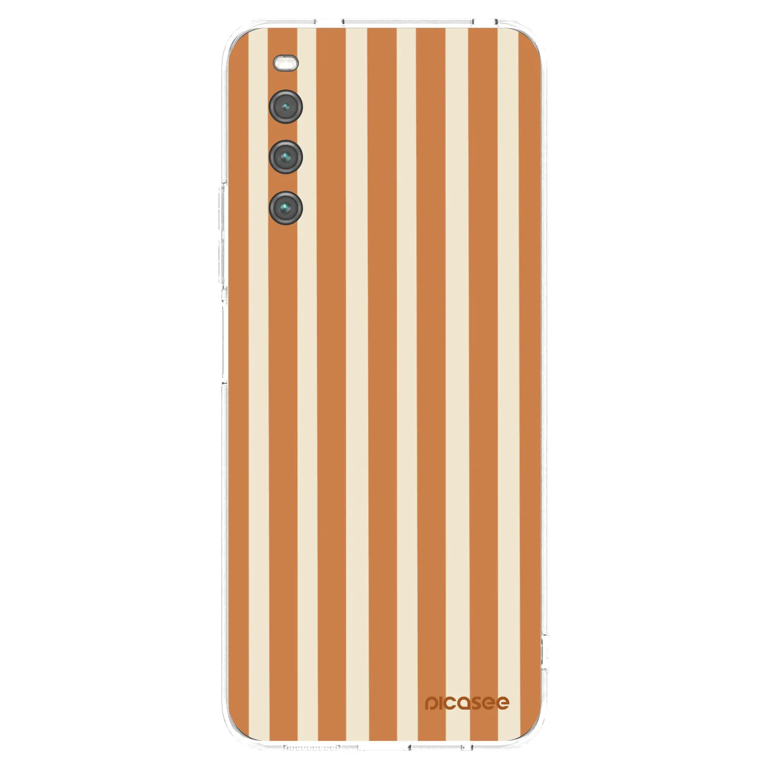 Picasee silikonska prozirna maskica za Sony Xperia 10 IV 5G - Orange lines