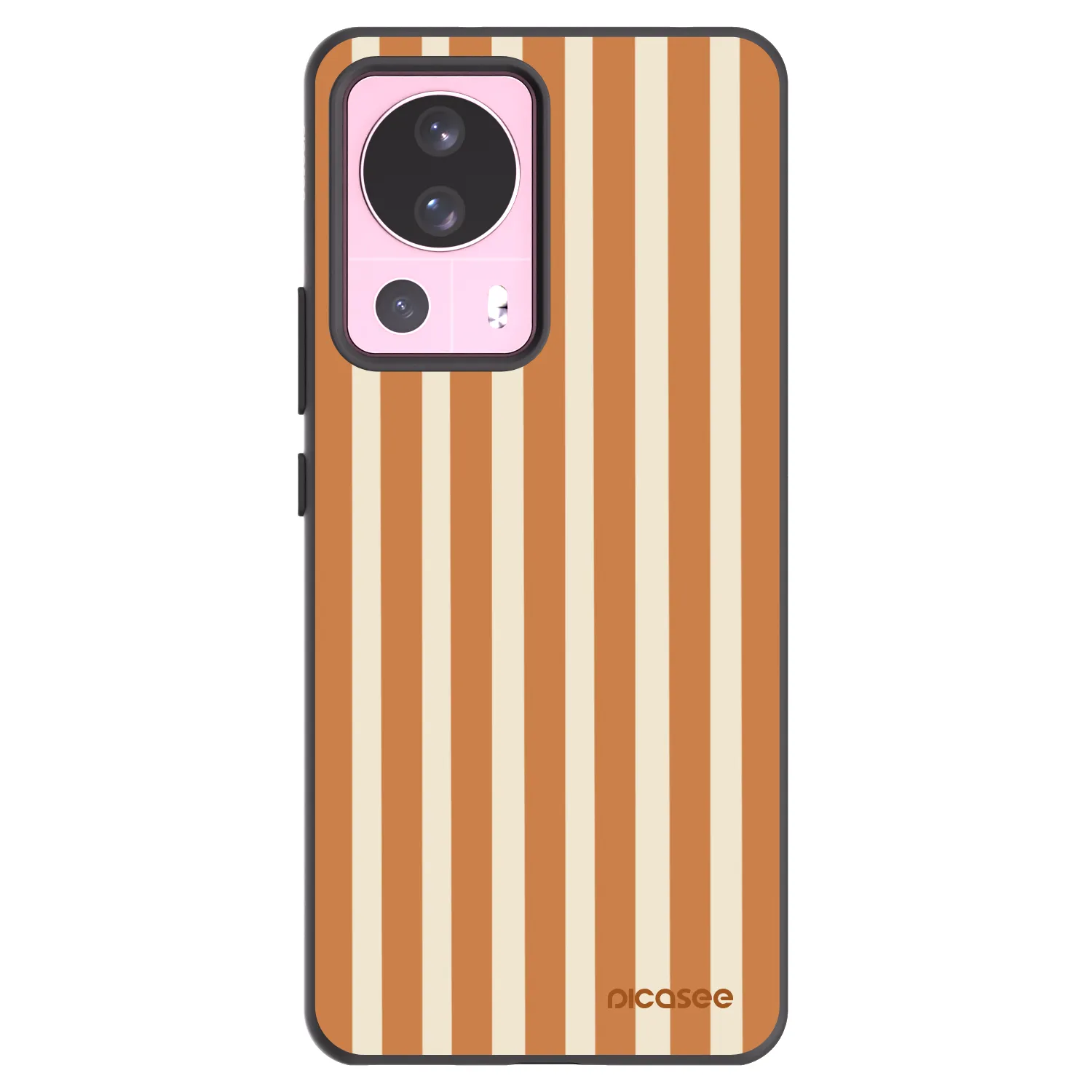 Picasee crna silikonska maskica za Xiaomi 13 Lite - Orange lines