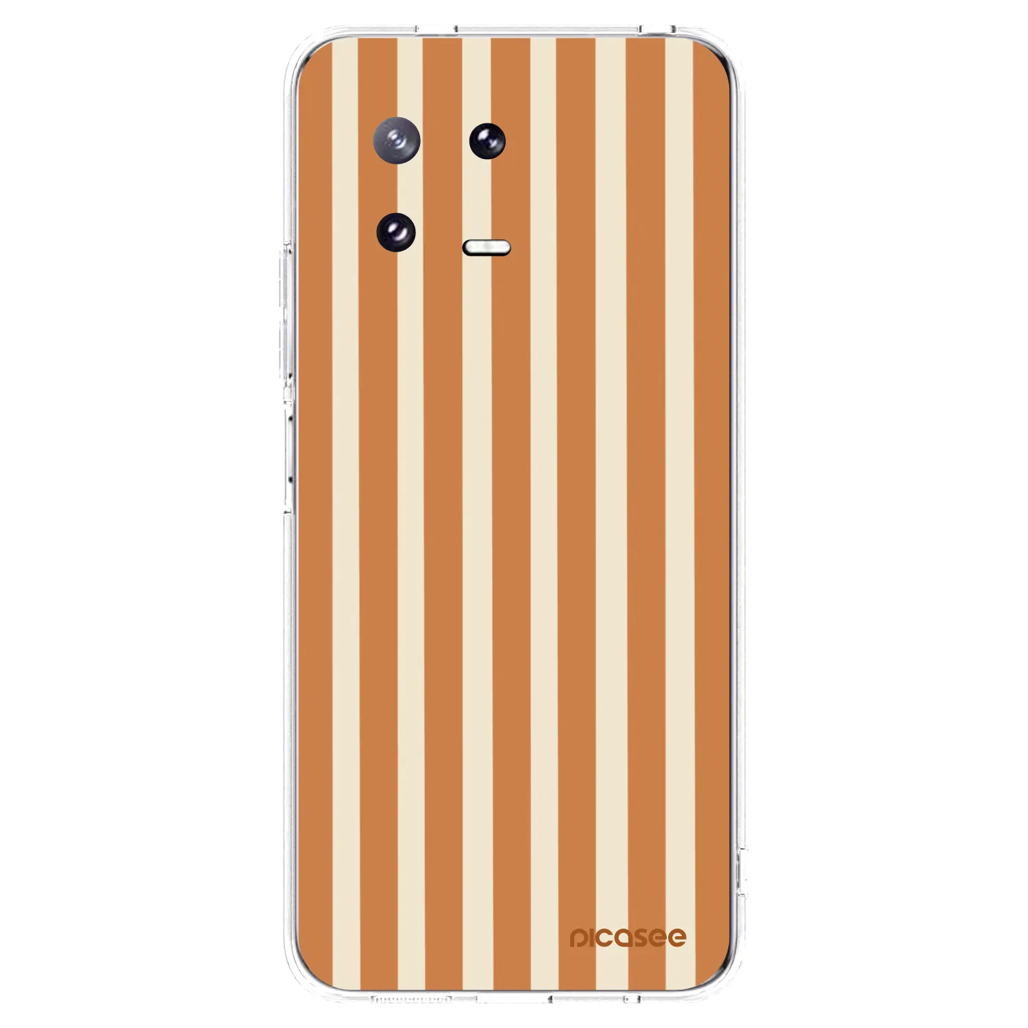 Picasee silikonska prozirna maskica za Xiaomi 13 Pro - Orange lines