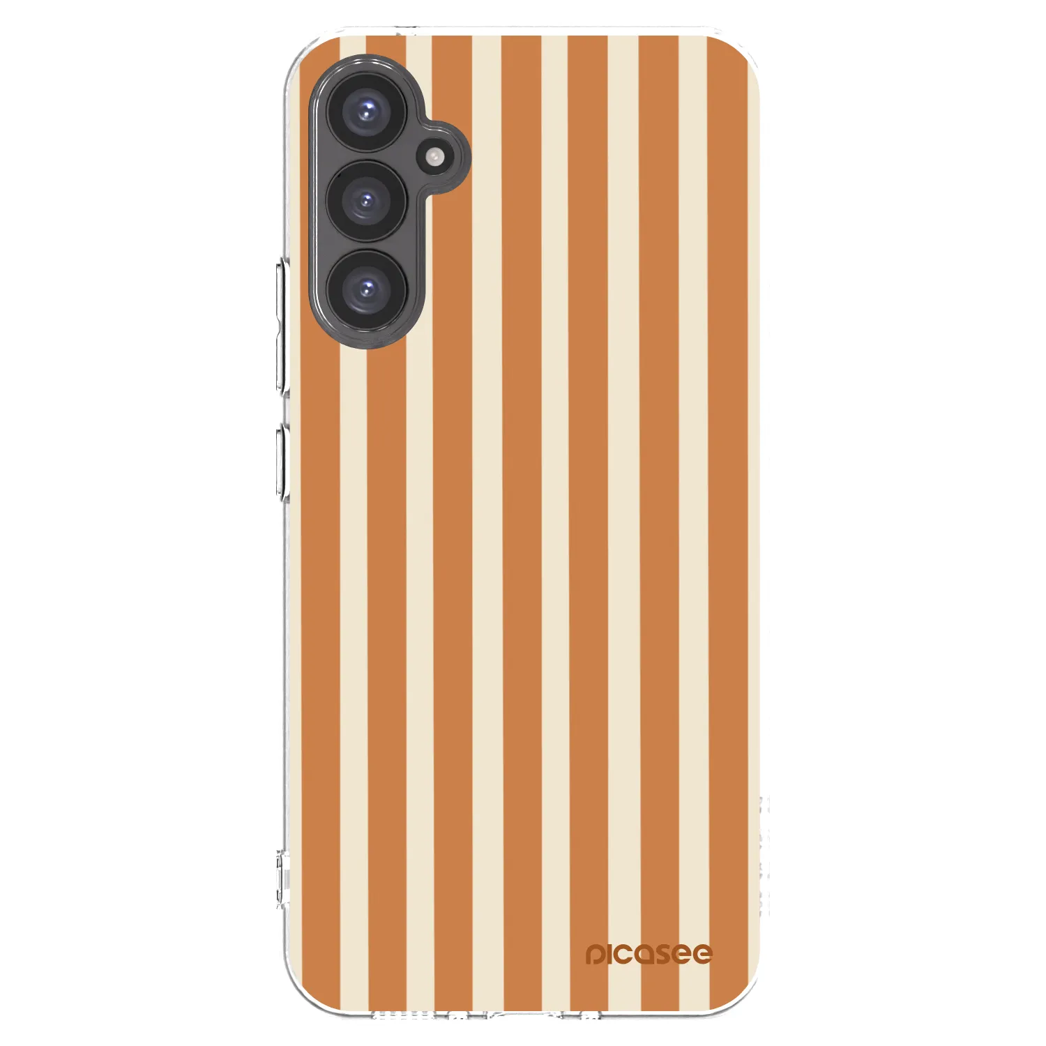 Picasee silikonska prozirna maskica za Samsung Galaxy A34 5G A346B - Orange lines