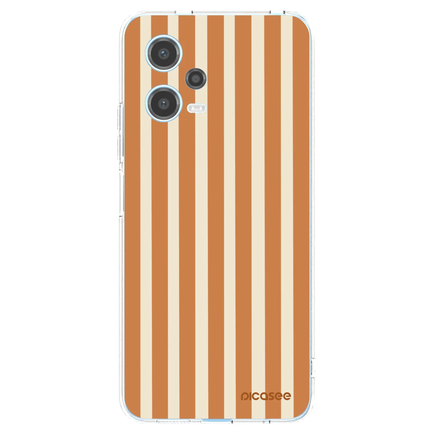 Picasee silikonska prozirna maskica za Xiaomi Redmi Note 12 5G - Orange lines