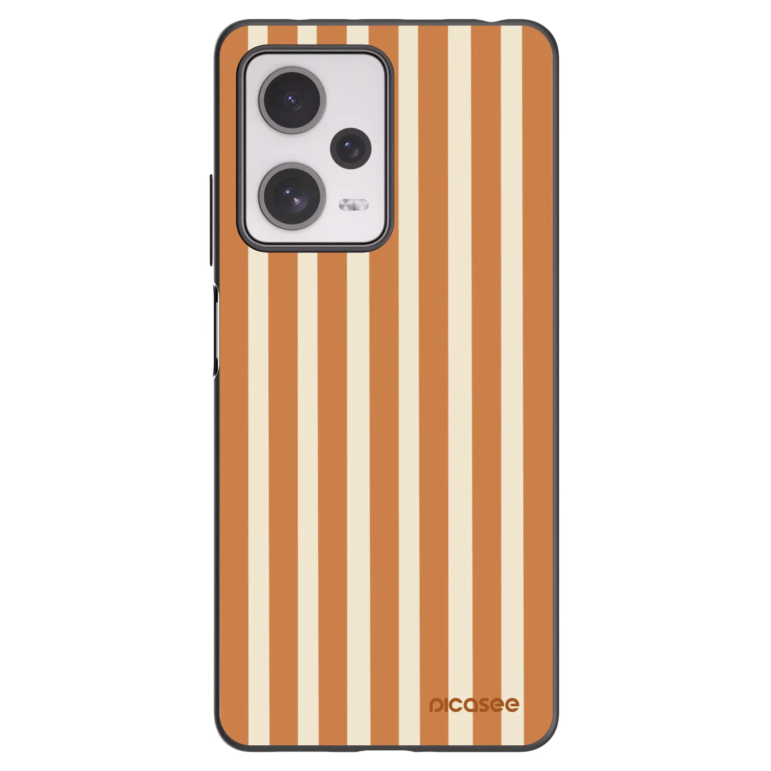 Picasee crna silikonska maskica za Xiaomi Redmi Note 12 Pro+ 5G - Orange lines