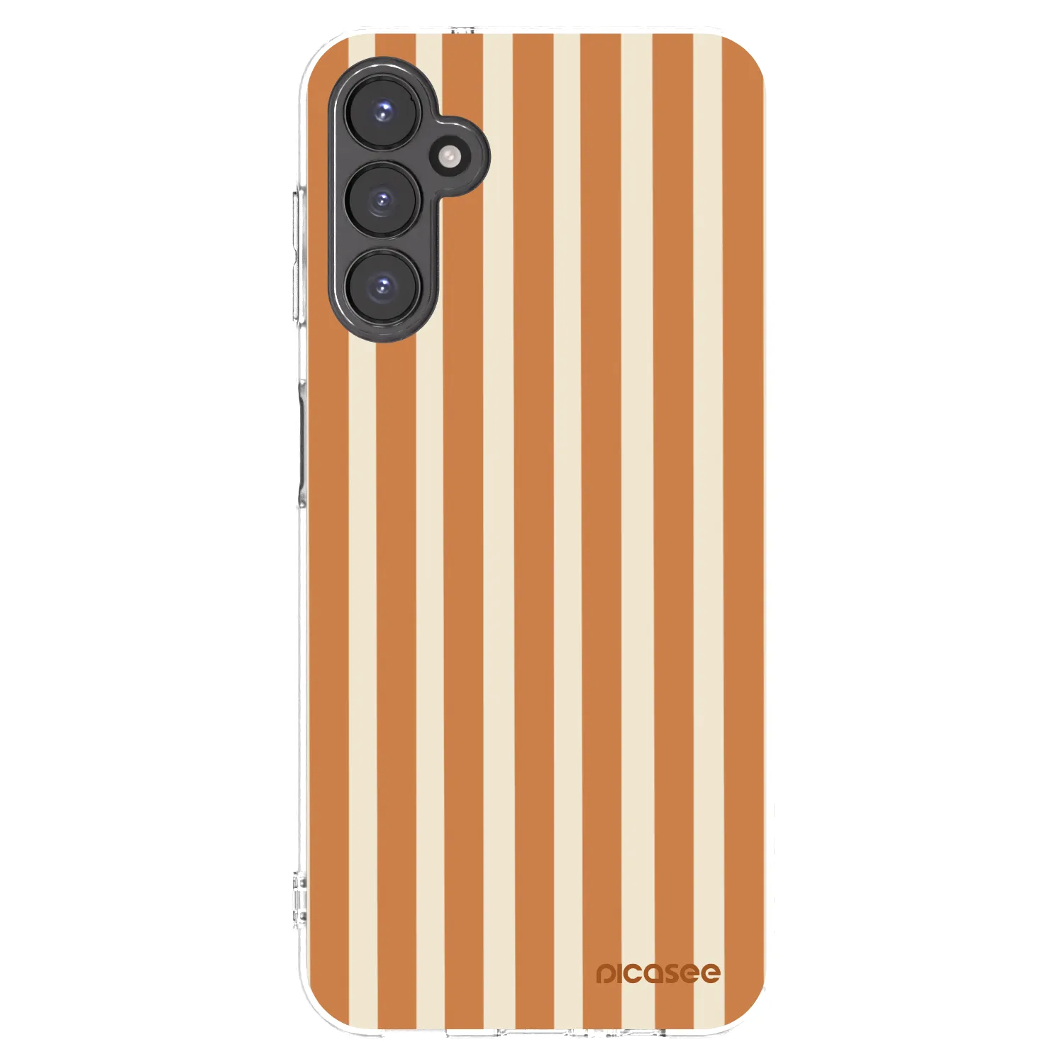 Picasee silikonska prozirna maskica za Samsung Galaxy A14 5G A146P - Orange lines