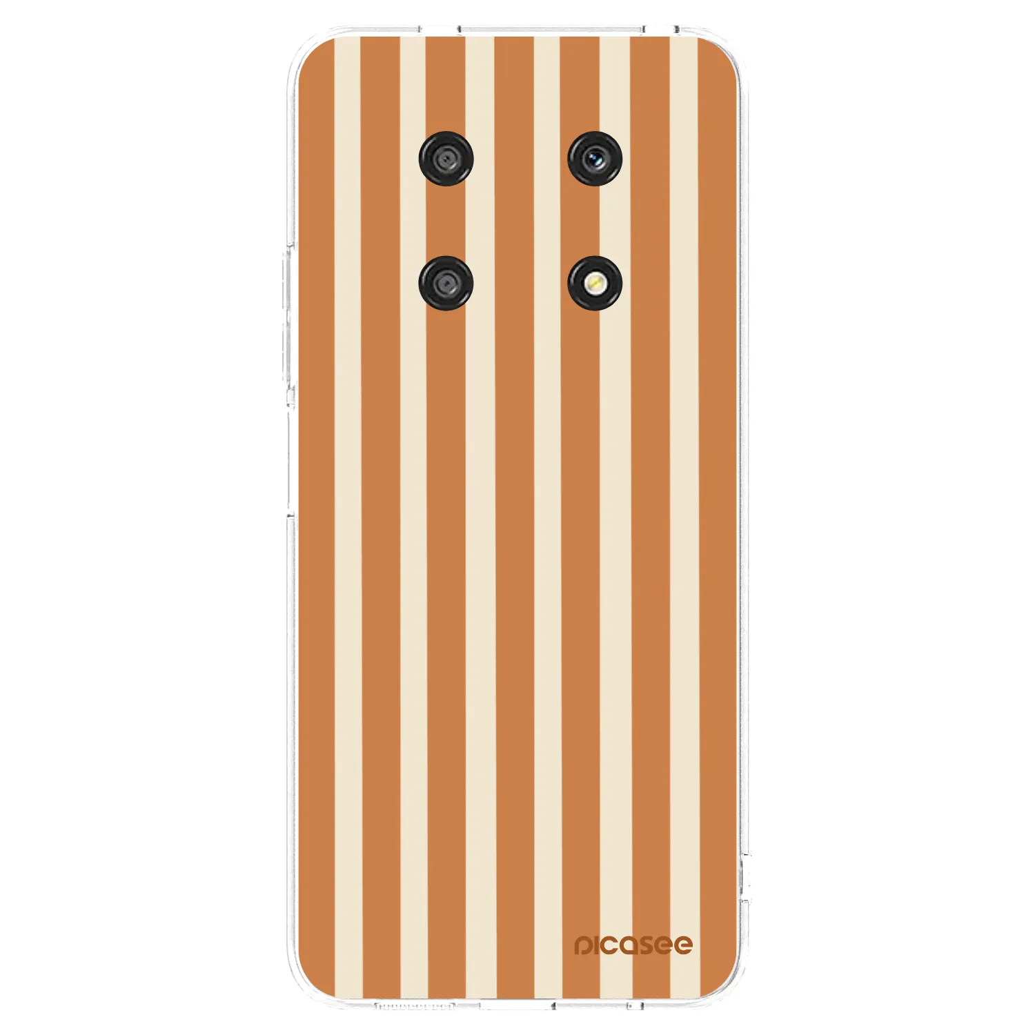Picasee silikonska prozirna maskica za Honor Magic4 Lite 5G - Orange lines