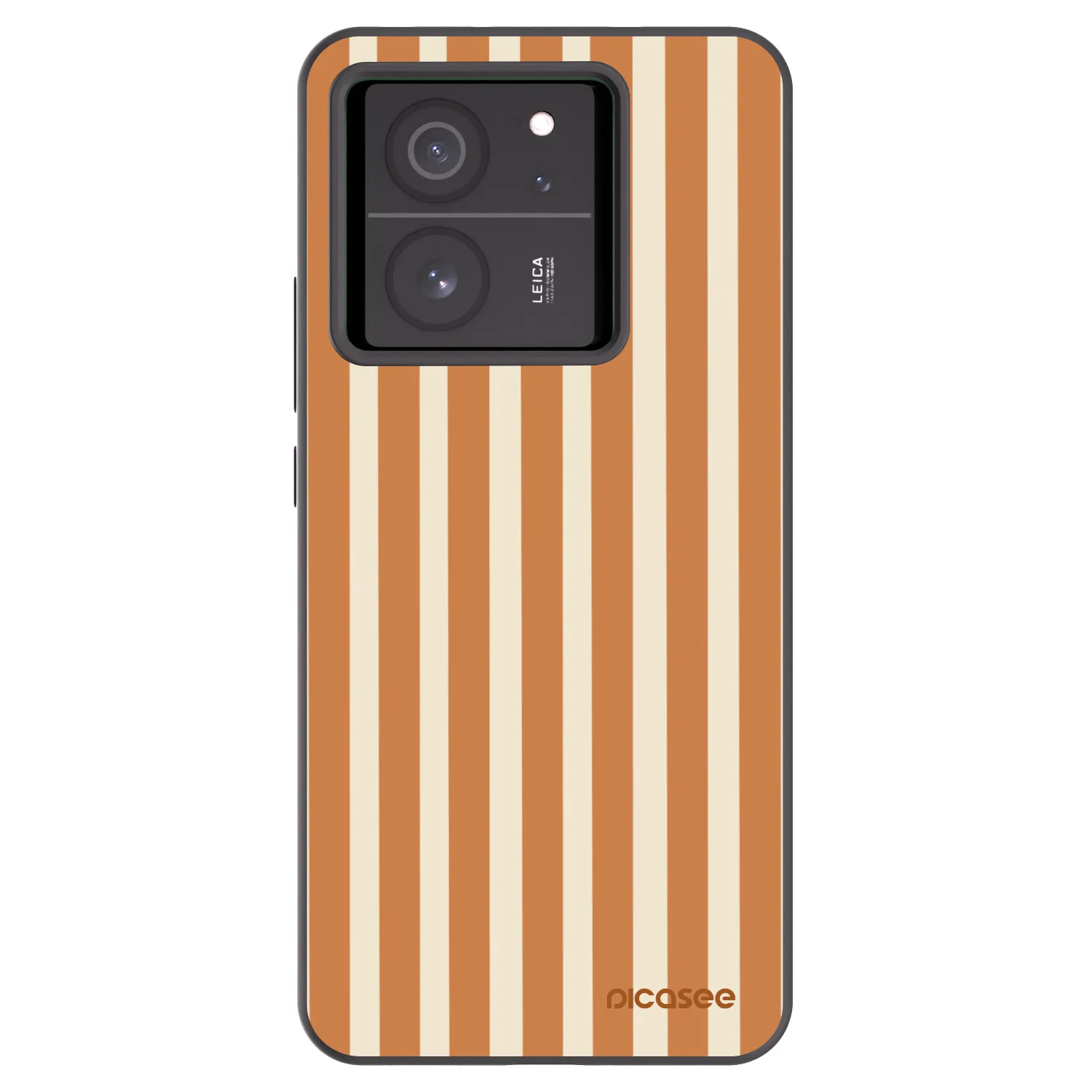 Picasee crna silikonska maskica za Xiaomi 13T - Orange lines