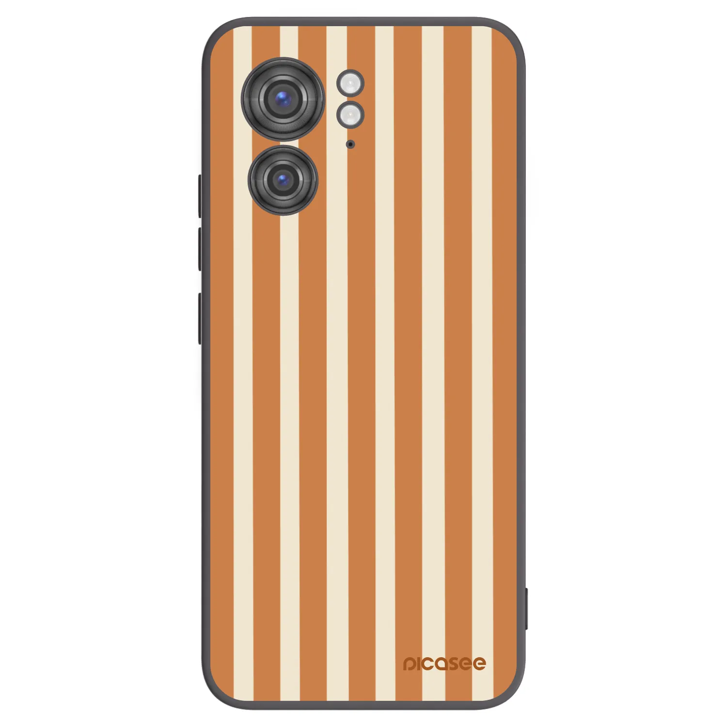 Picasee crna silikonska maskica za Motorola Edge 40 - Orange lines