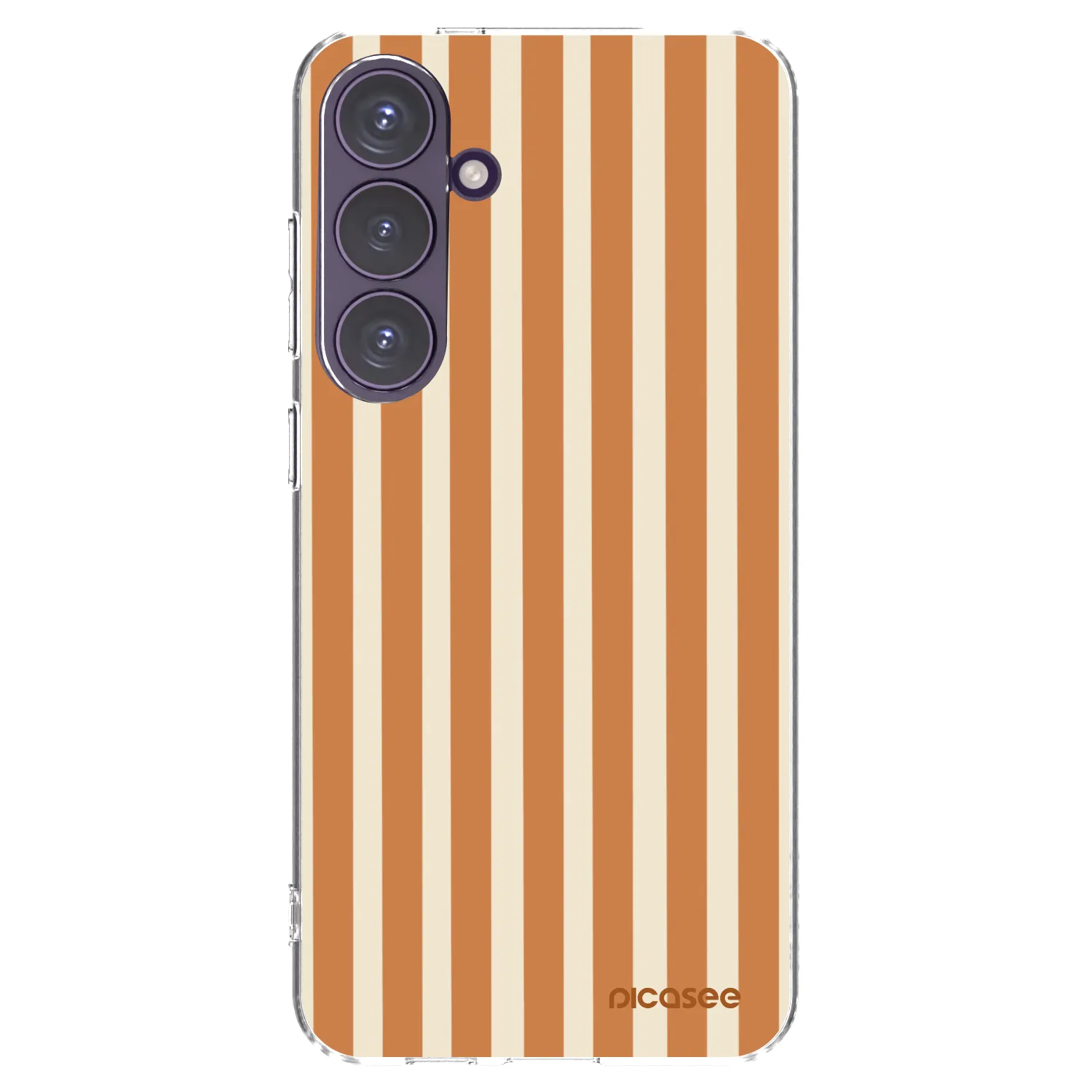 Picasee silikonska prozirna maskica za Samsung Galaxy S24+ S926B 5G - Orange lines