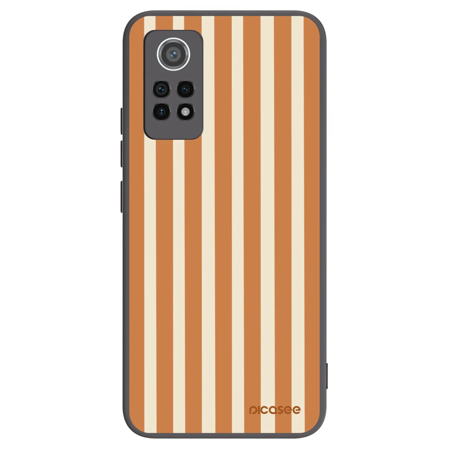 Picasee crna silikonska maskica za Xiaomi Redmi Note 12 Pro 4G - Orange lines