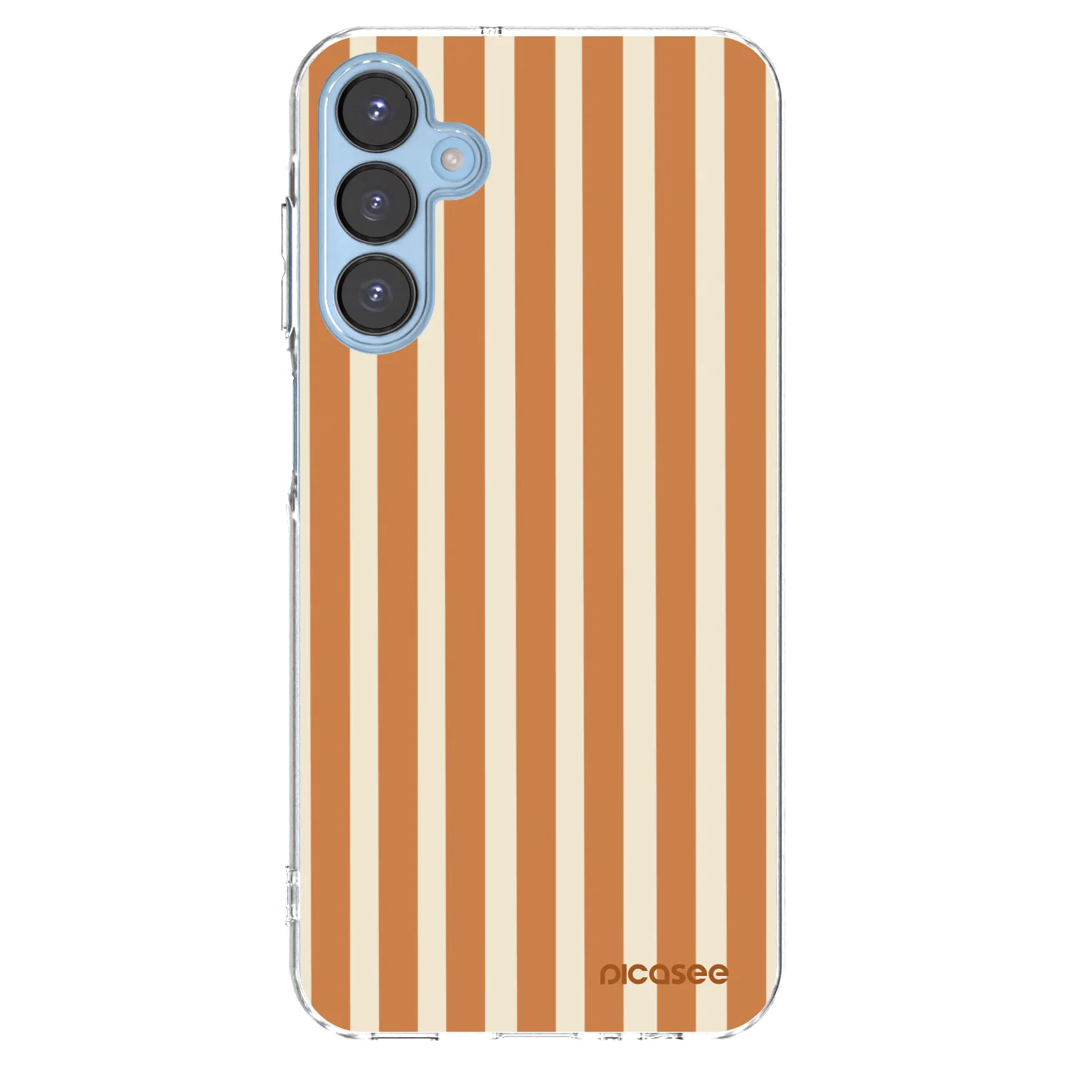 Picasee silikonska prozirna maskica za Samsung Galaxy A15 A156B 5G - Orange lines
