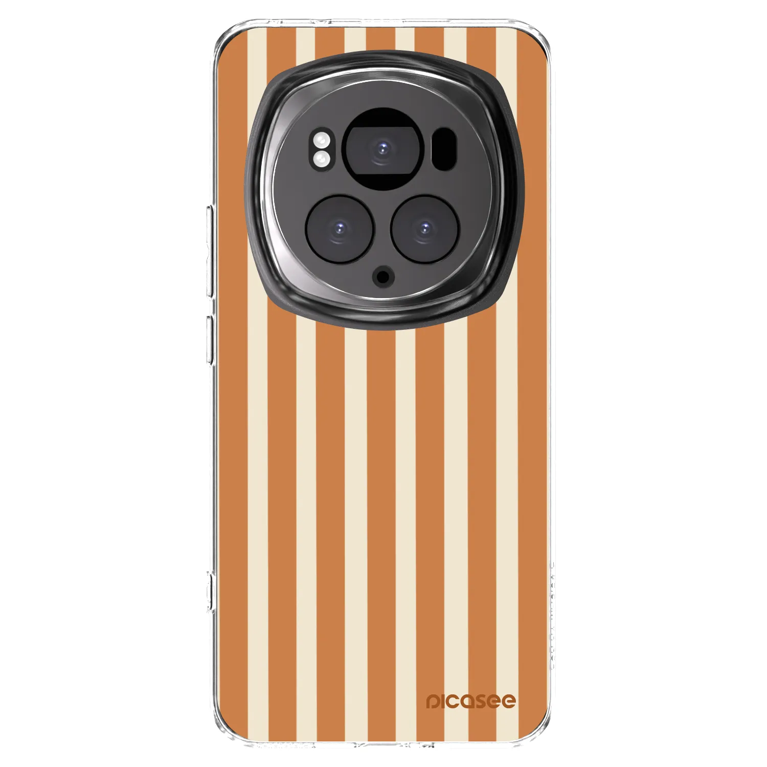 Picasee silikonska prozirna maskica za Honor Magic6 Pro - Orange lines