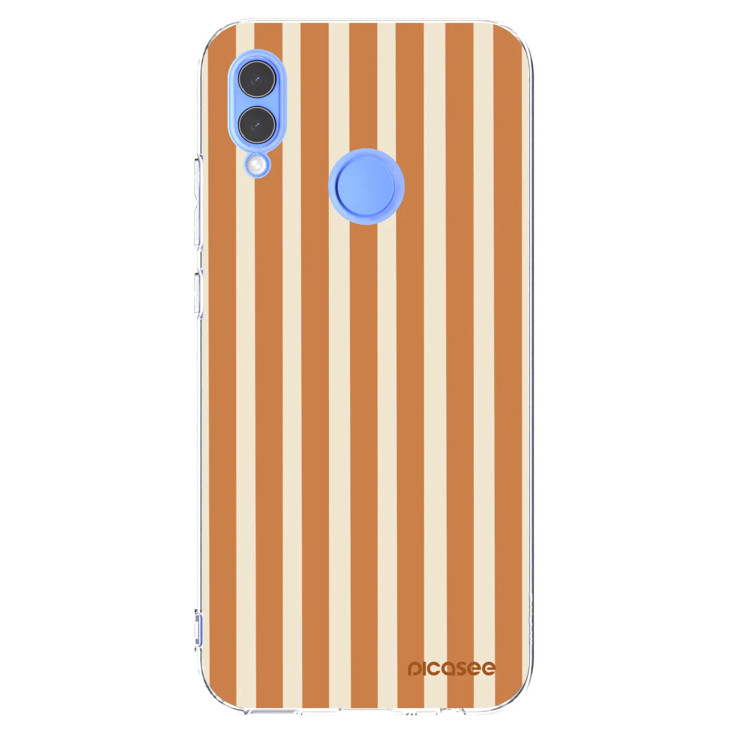 Picasee silikonska prozirna maskica za Honor 10 Lite - Orange lines