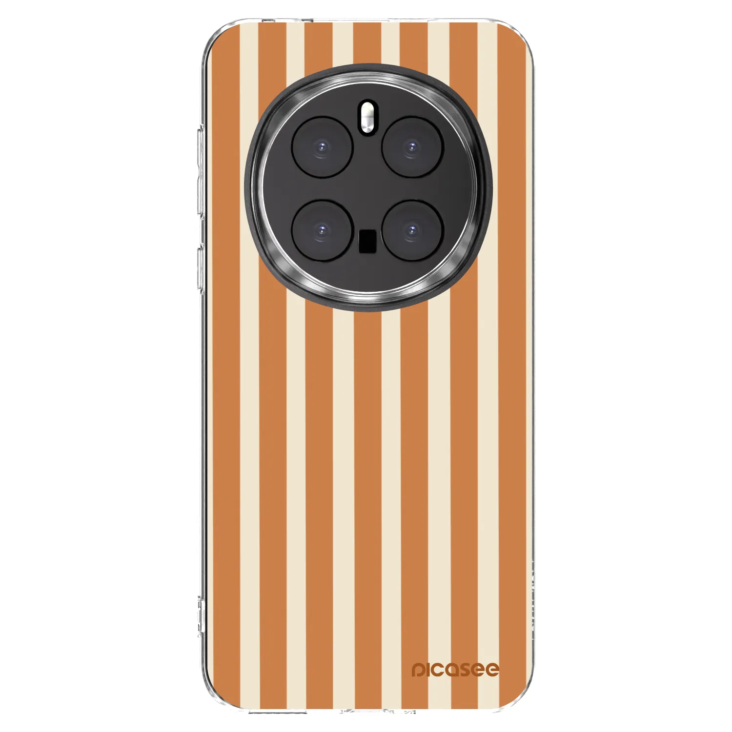 Picasee silikonska prozirna maskica za Honor Magic7 Pro 5G - Orange lines