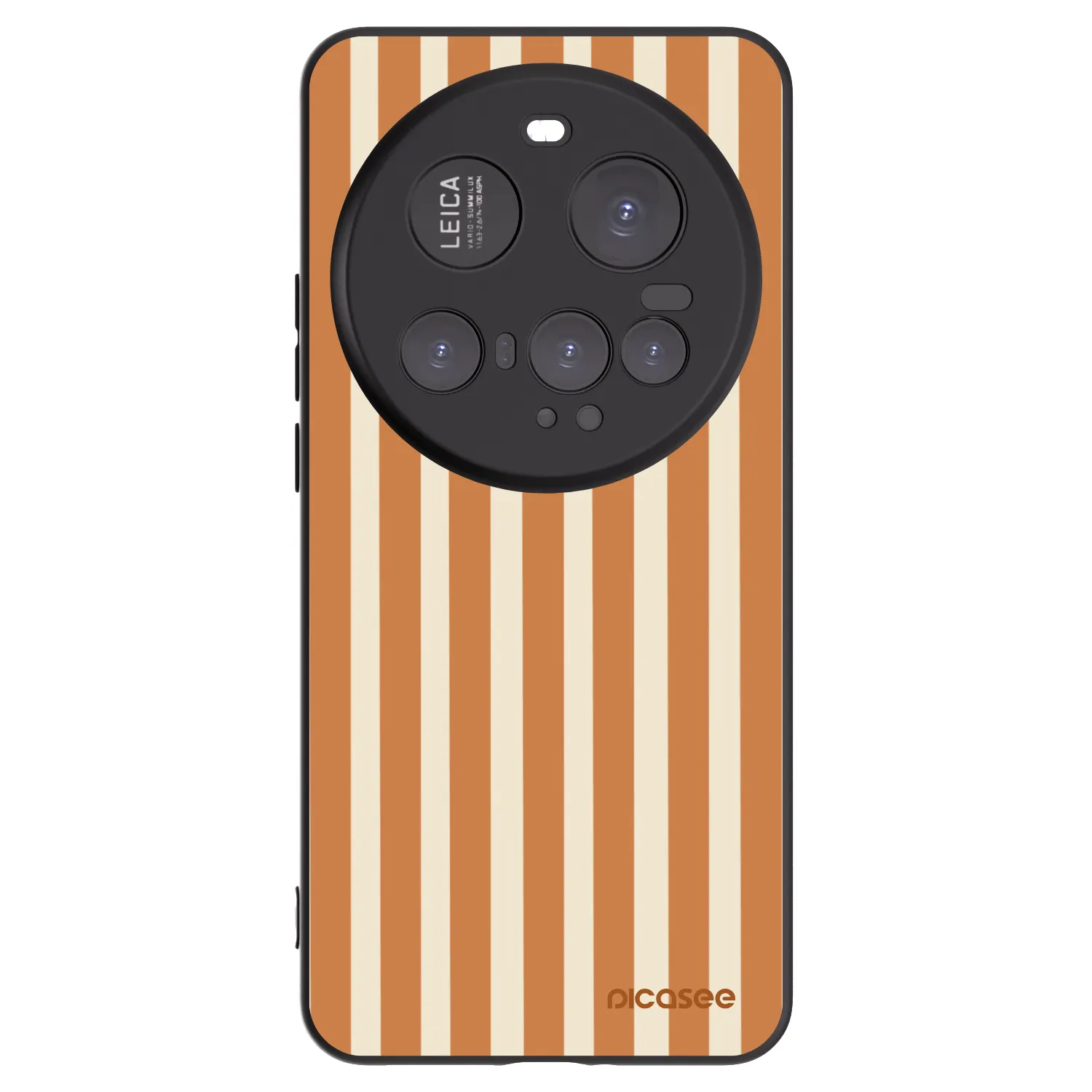 Picasee crna silikonska maskica za Xiaomi 15 Ultra - Orange lines