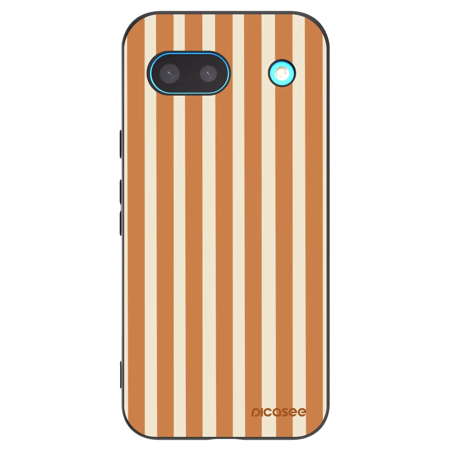 Picasee crna silikonska maskica za Google Pixel 8 - Orange lines