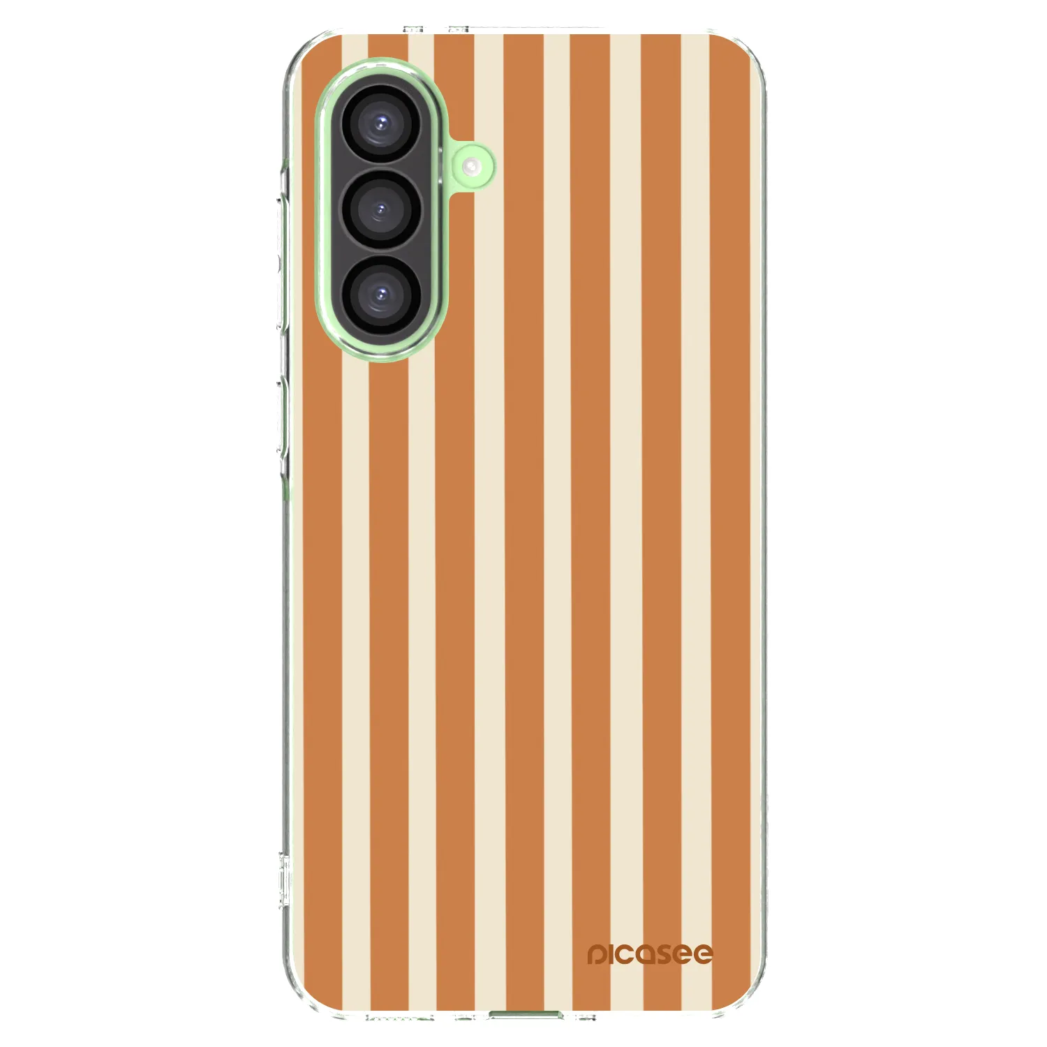 Picasee silikonska prozirna maskica za Samsung Galaxy A26 5G A266B - Orange lines