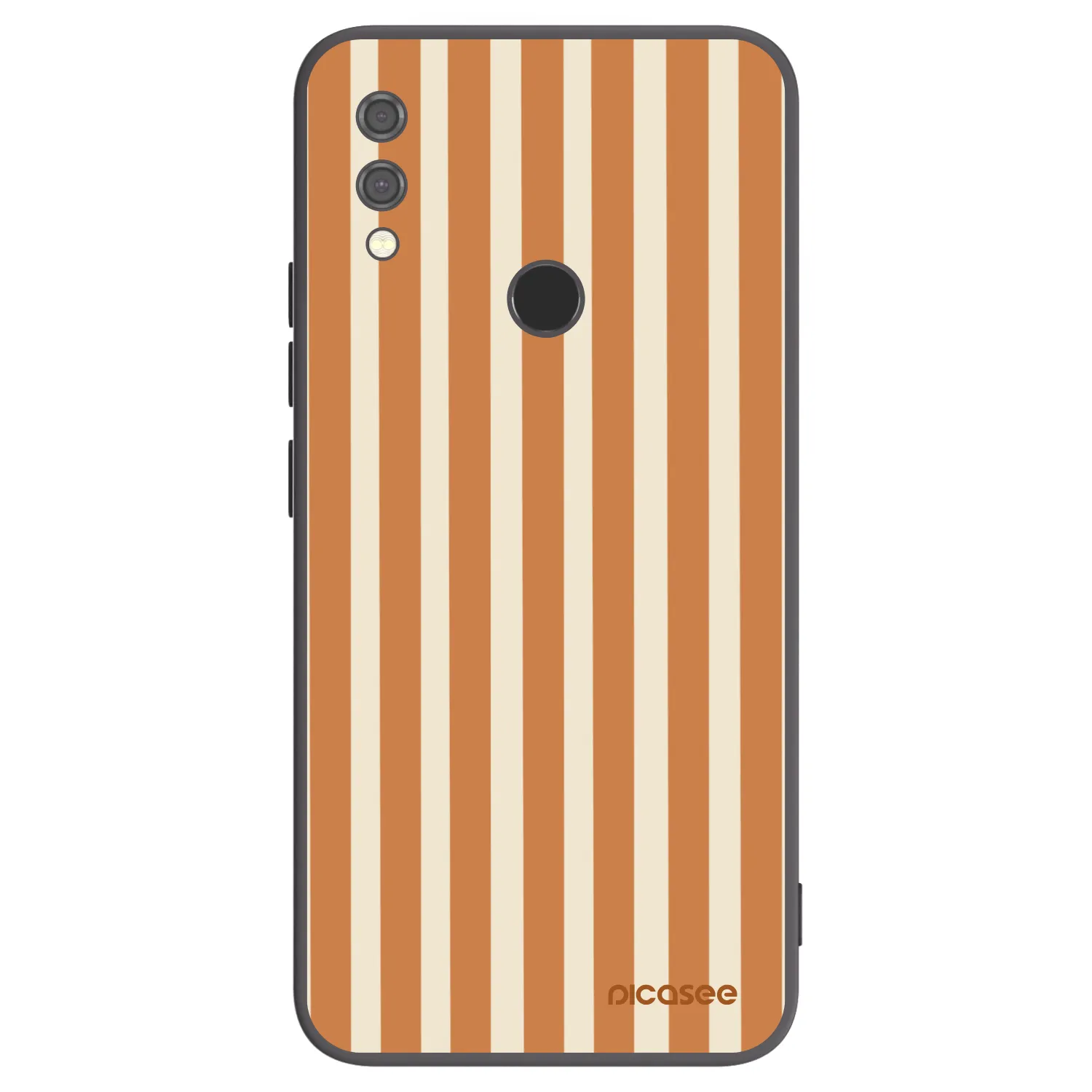 Picasee crna silikonska maskica za Xiaomi Redmi Note 7 - Orange lines