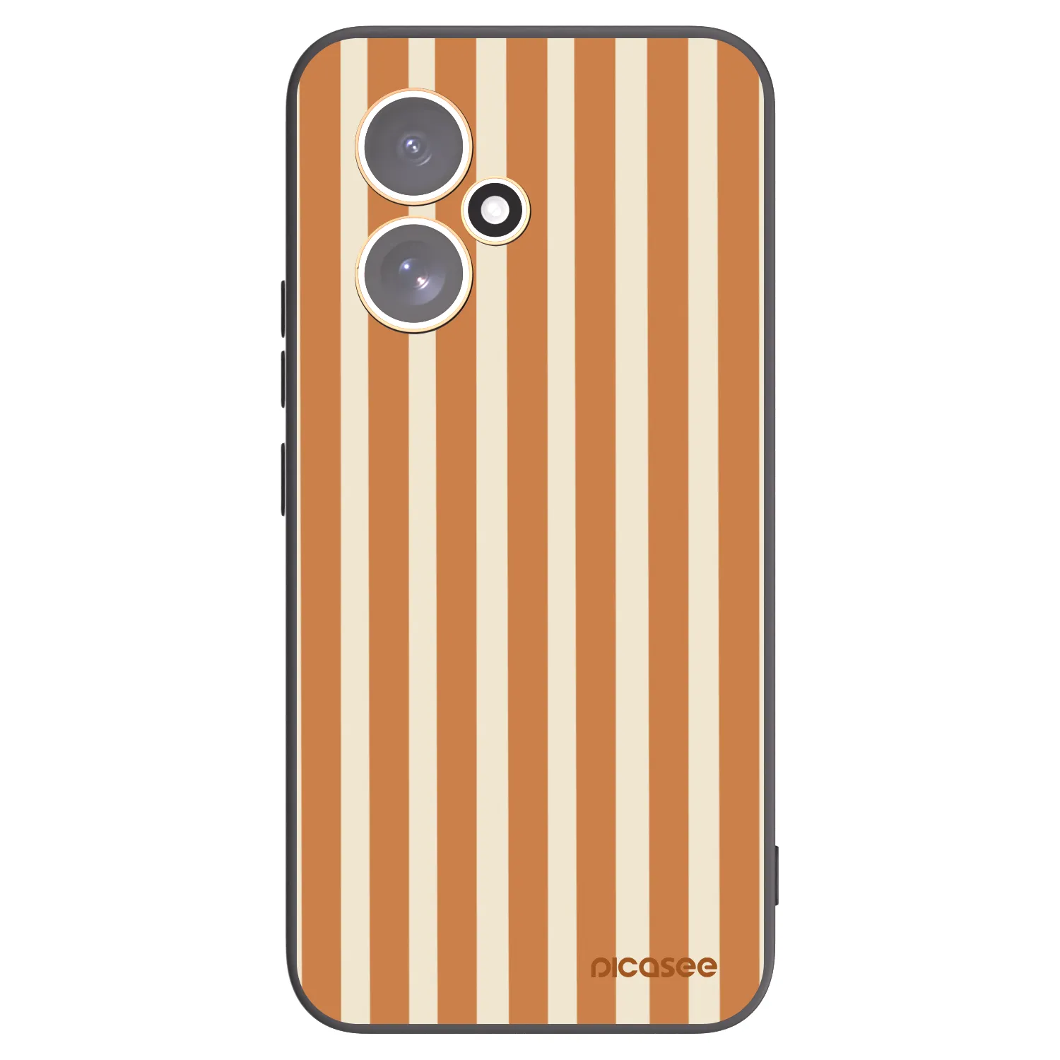 Picasee crna silikonska maskica za Honor 400 5G - Orange lines