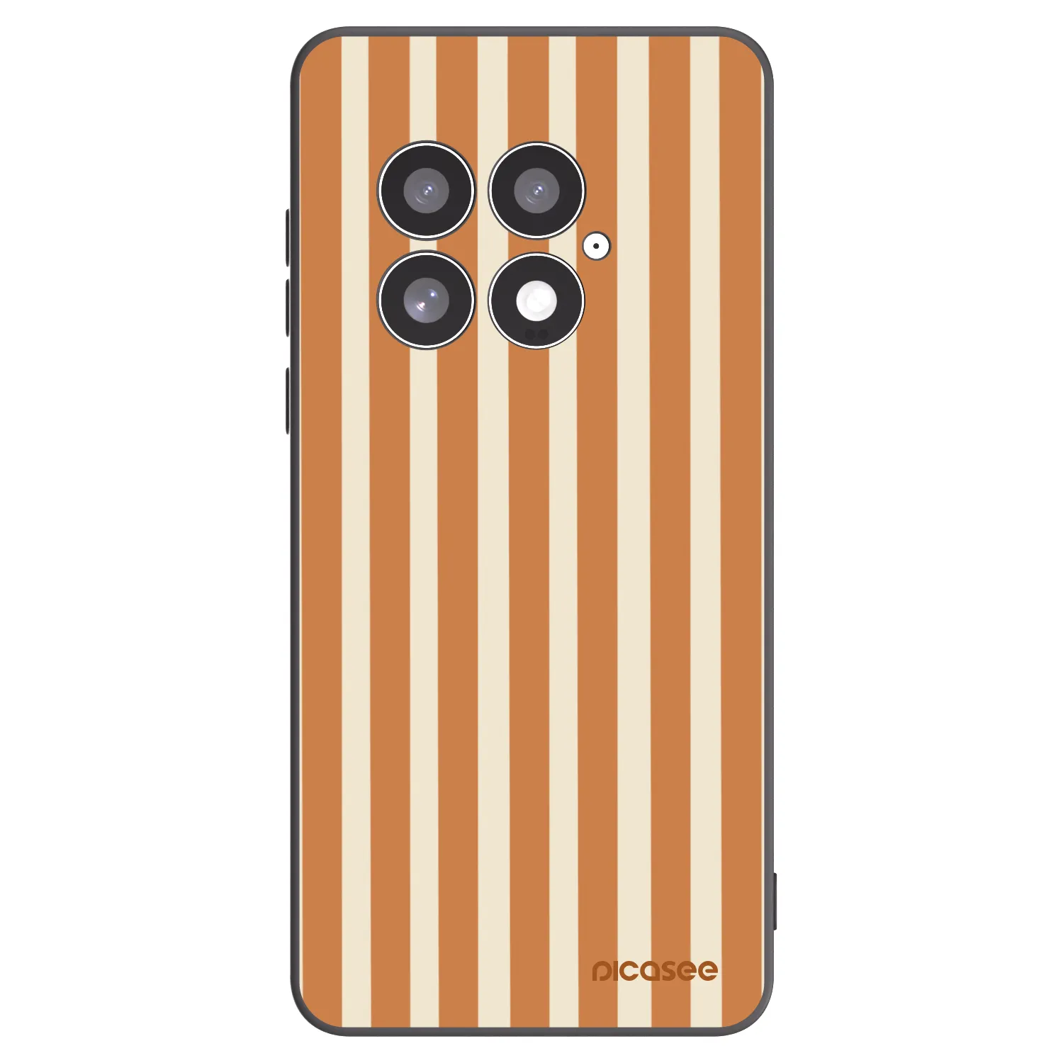 Picasee crna silikonska maskica za OnePlus 13 5G - Orange lines