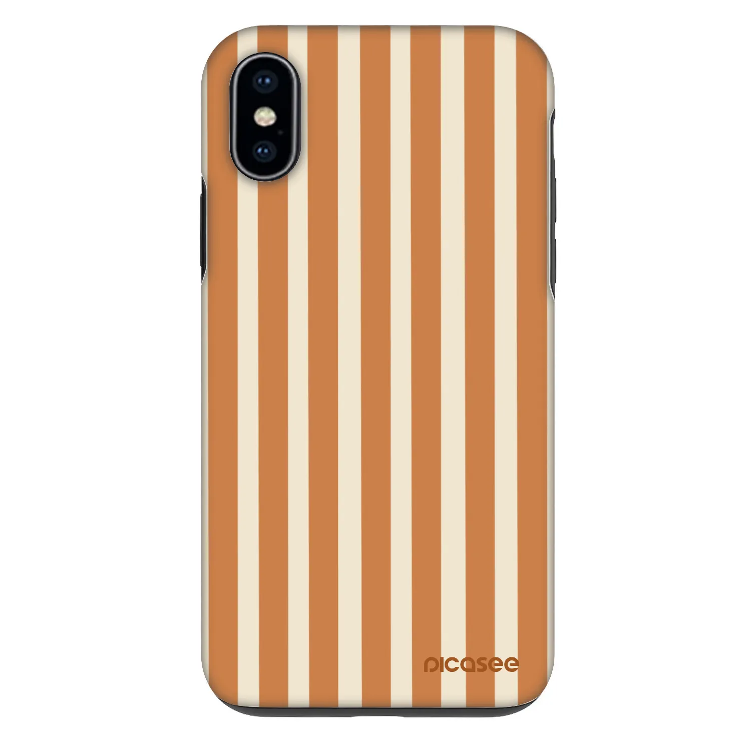 Picasee Fashion Case za Apple iPhone X/XS - Orange lines