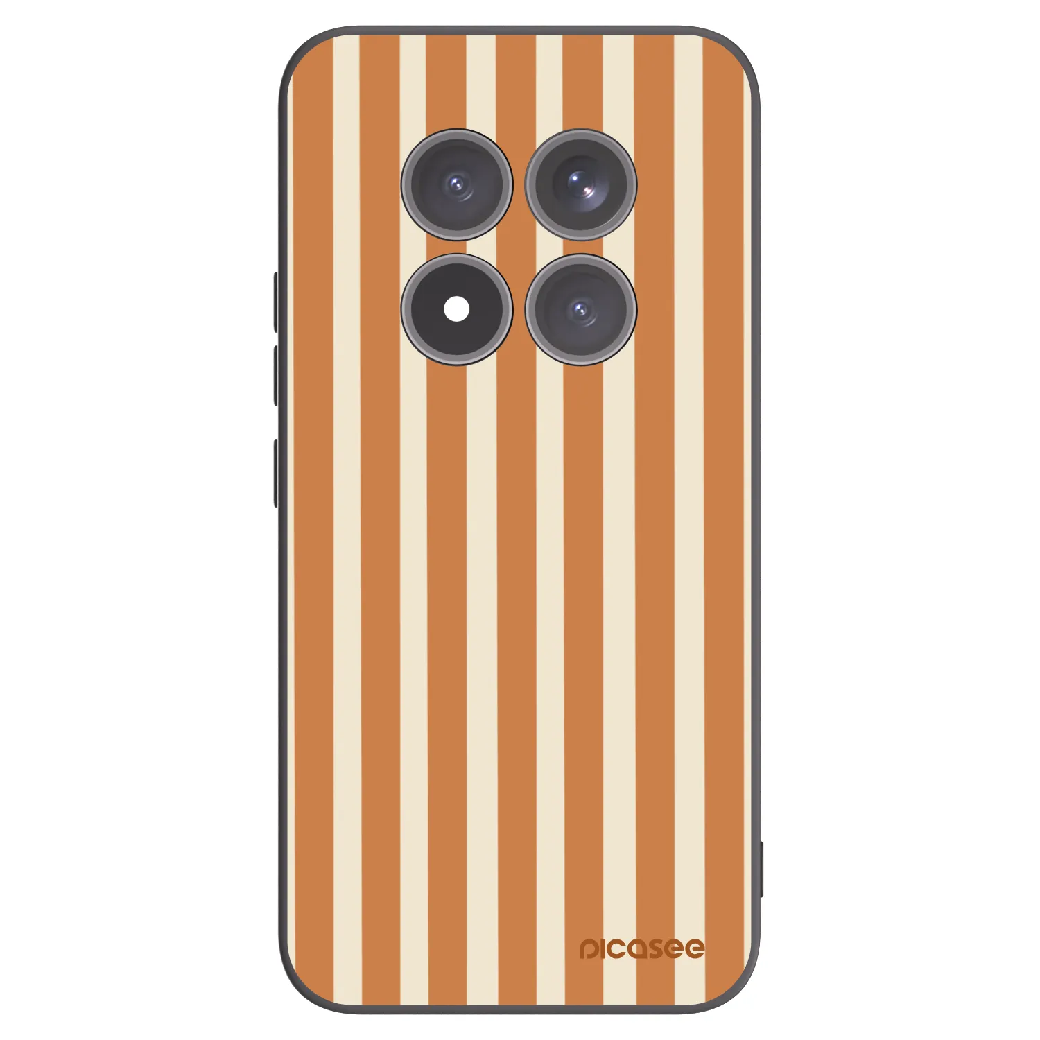 Picasee crna silikonska maskica za Xiaomi Redmi Note 15 Pro+ - Orange lines