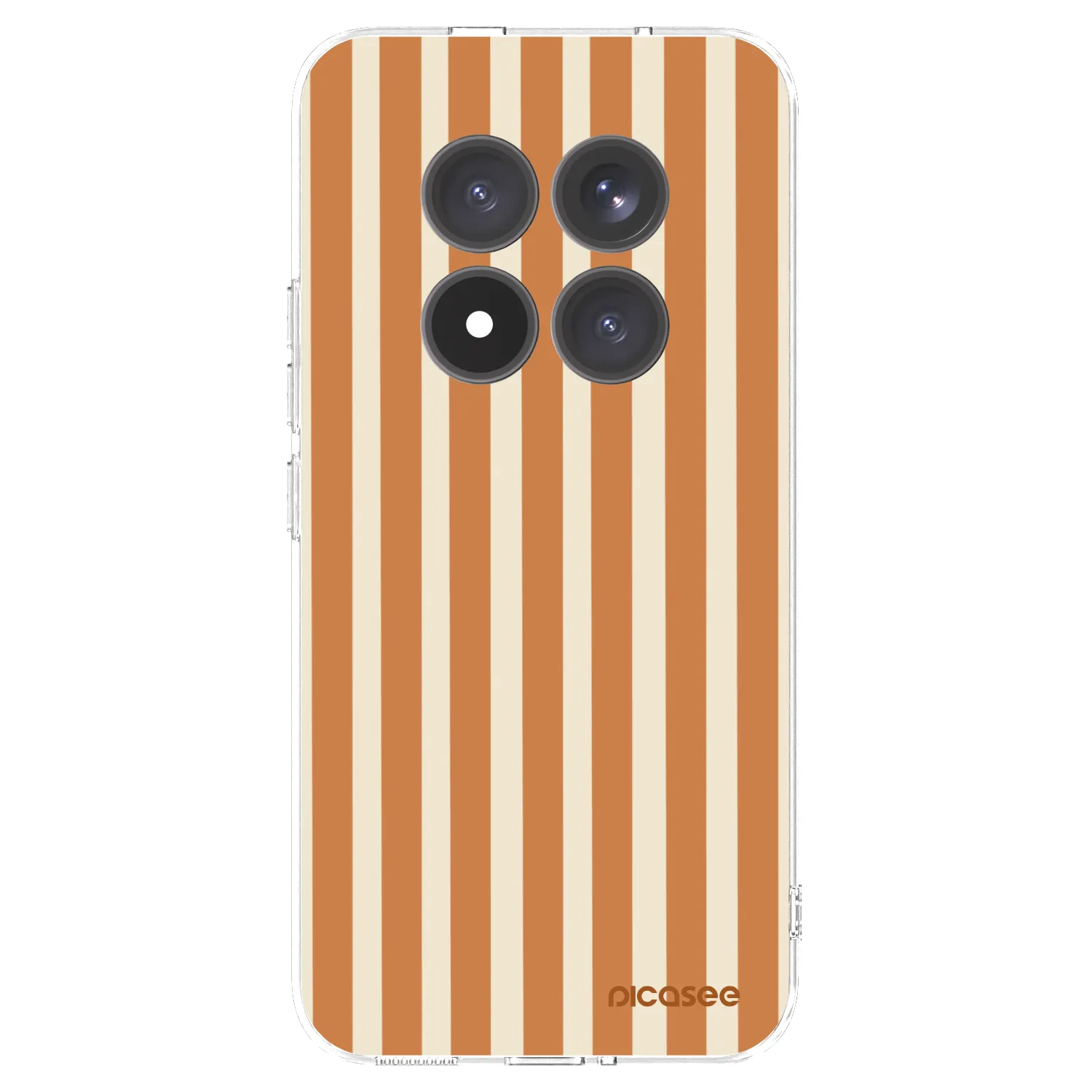 Picasee silikonska prozirna maskica za Xiaomi Redmi Note 15 Pro+ - Orange lines