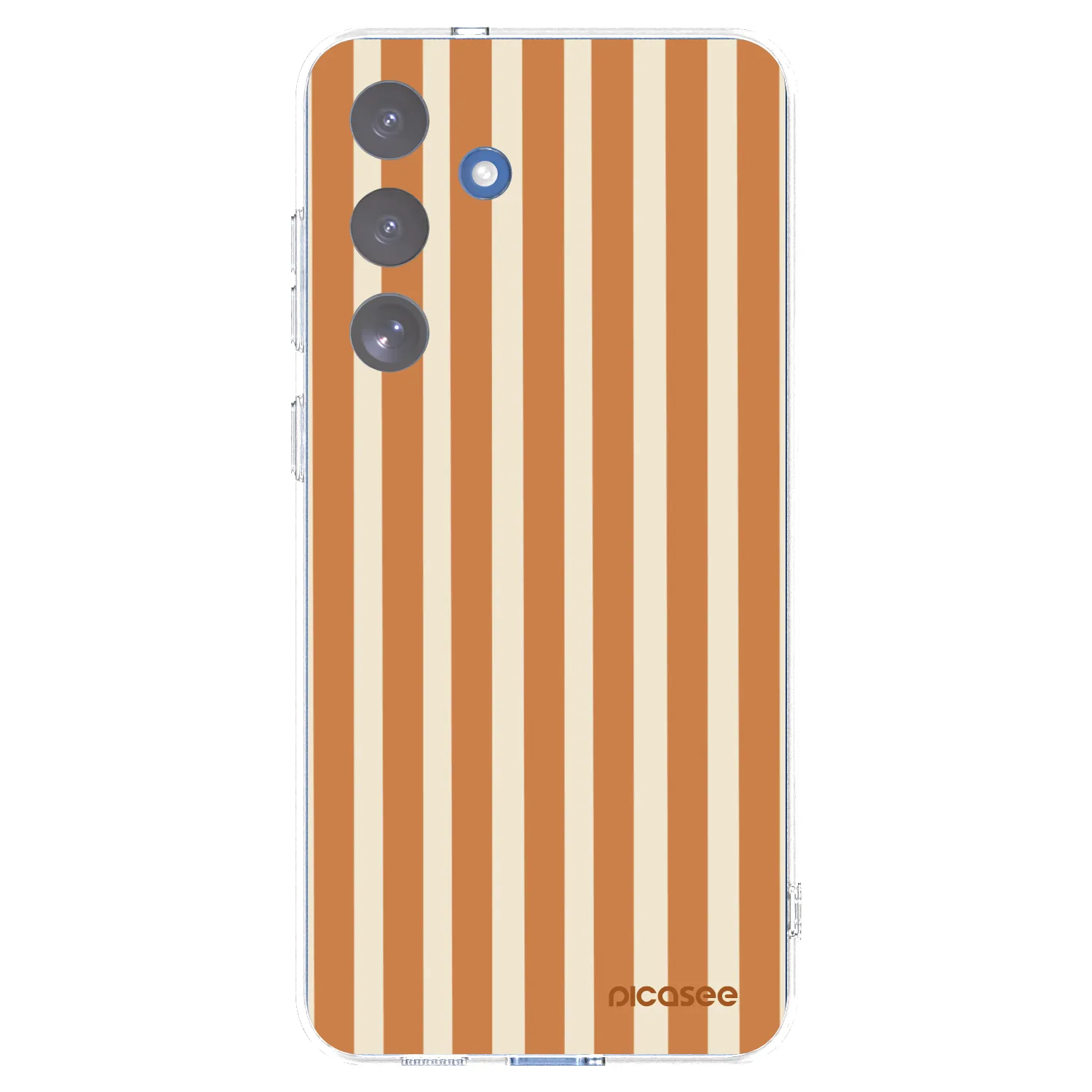 Picasee silikonska prozirna maskica za Samsung Galaxy S25 FE 5G - Orange lines
