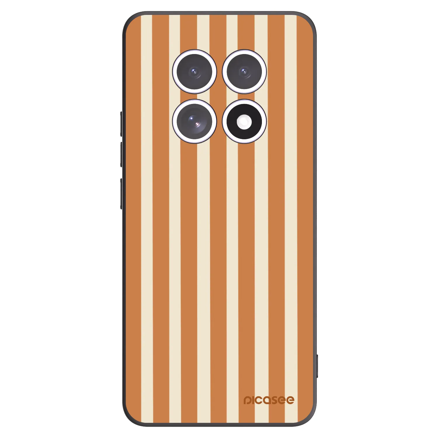 Picasee crna silikonska maskica za Xiaomi Redmi Note 15 4G - Orange lines