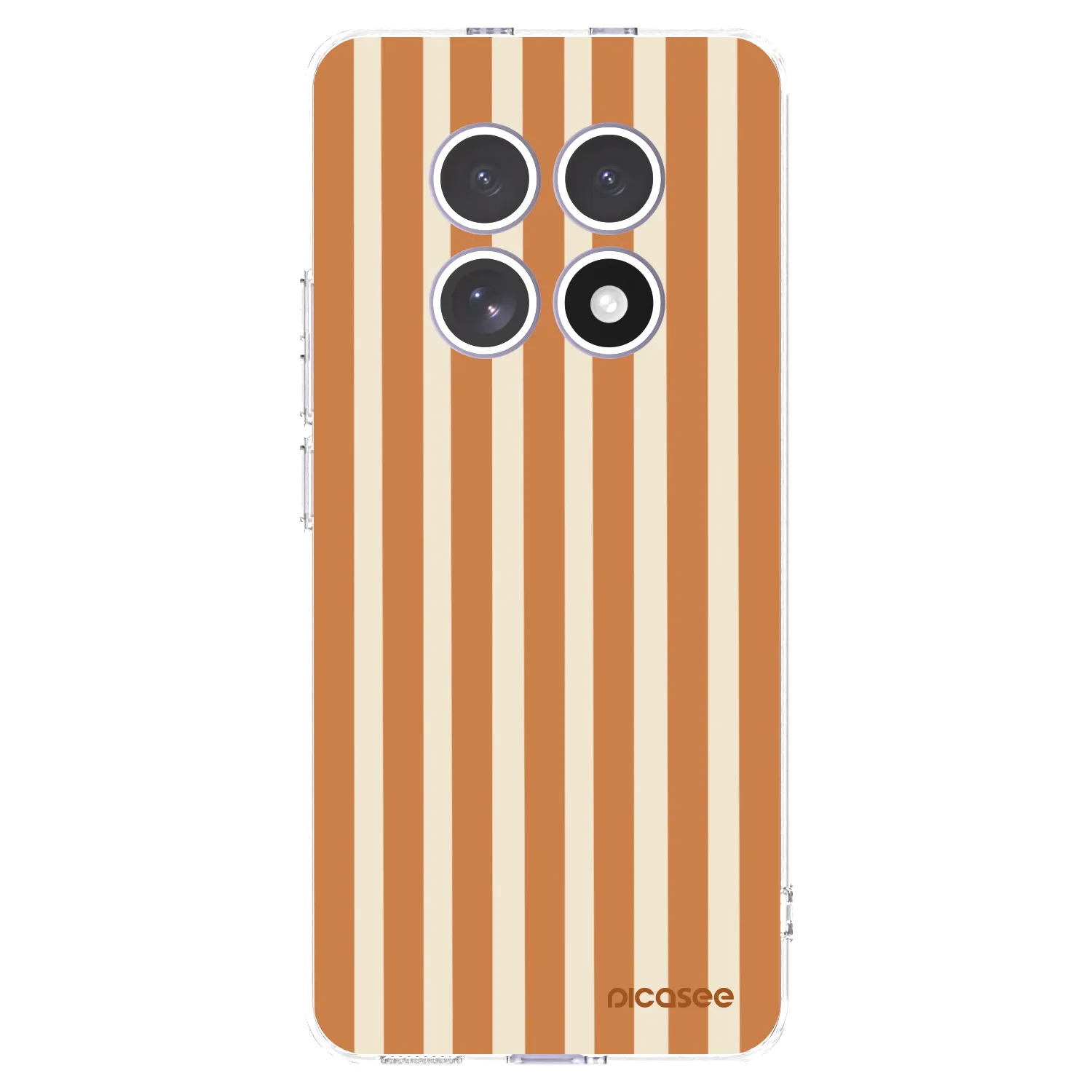 Picasee silikonska prozirna maskica za Xiaomi Redmi Note 15 4G - Orange lines