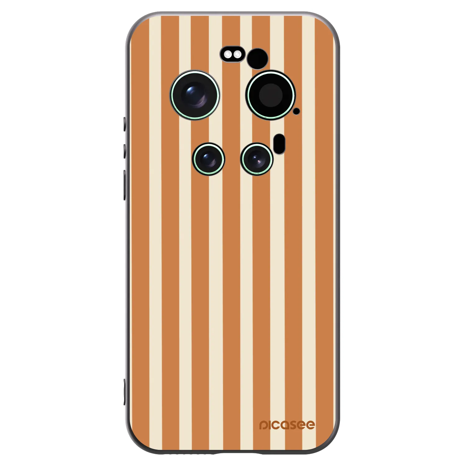 Picasee crna silikonska maskica za Xiaomi 17 Ultra - Orange lines