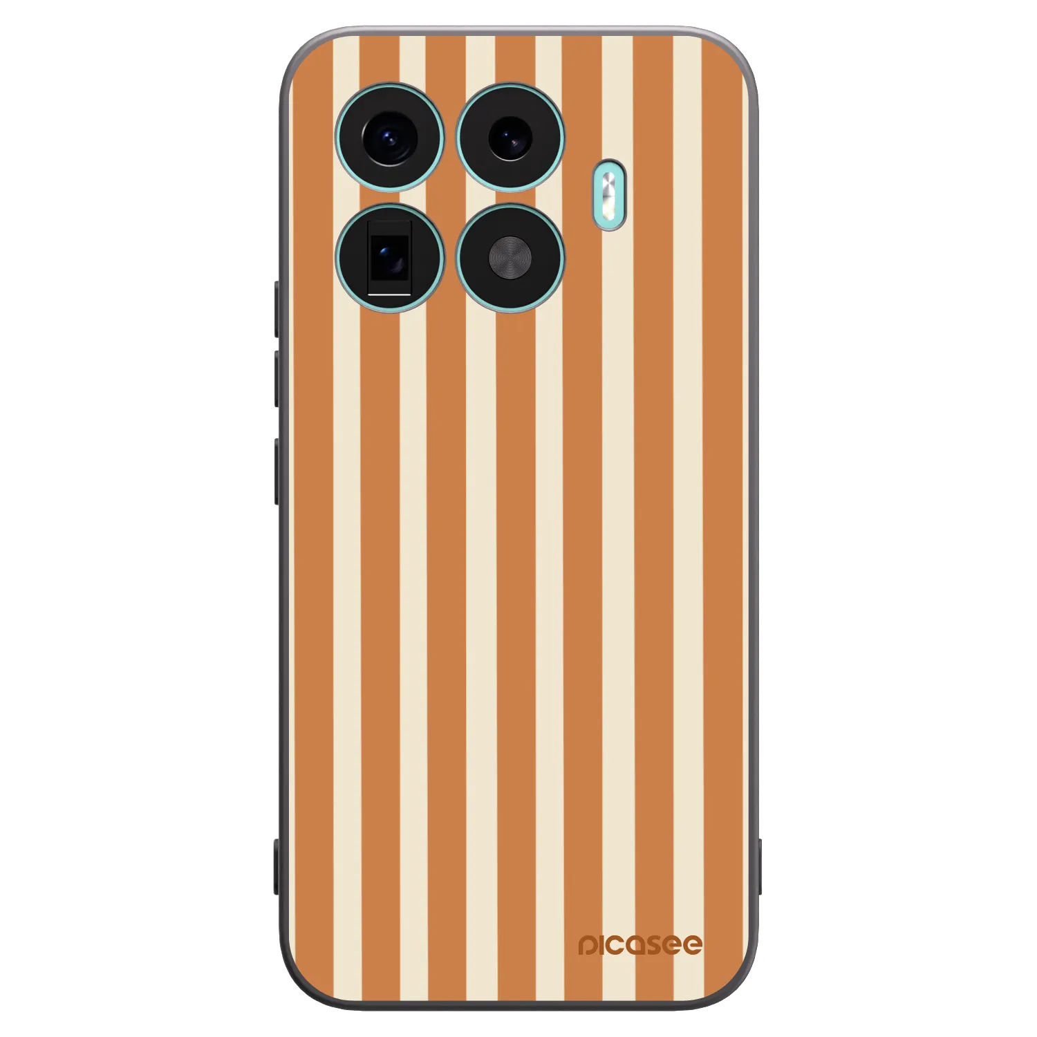 Picasee crna silikonska maskica za Xiaomi 17T Pro - Orange lines
