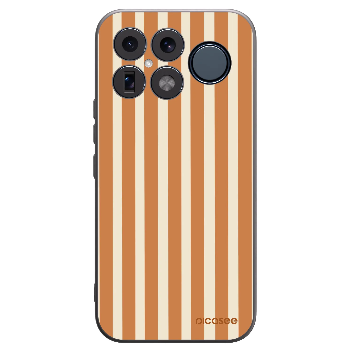 Picasee crna silikonska maskica za Xiaomi Poco F8 Ultra - Orange lines