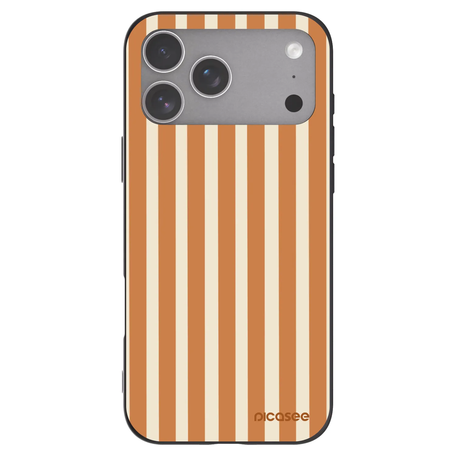 Picasee crna silikonska maskica za Apple iPhone 18 Pro Max - Orange lines