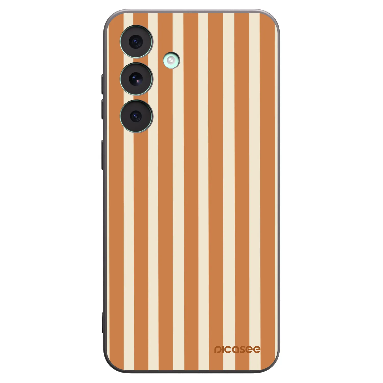Picasee crna silikonska maskica za Samsung Galaxy S26 FE - Orange lines