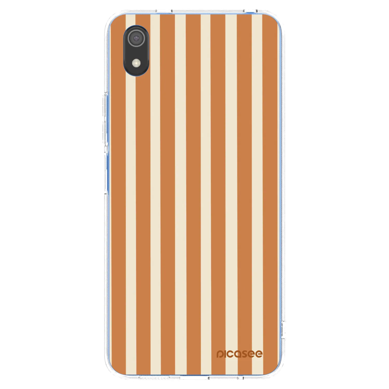 Picasee silikonska prozirna maskica za Xiaomi Redmi 7A - Orange lines