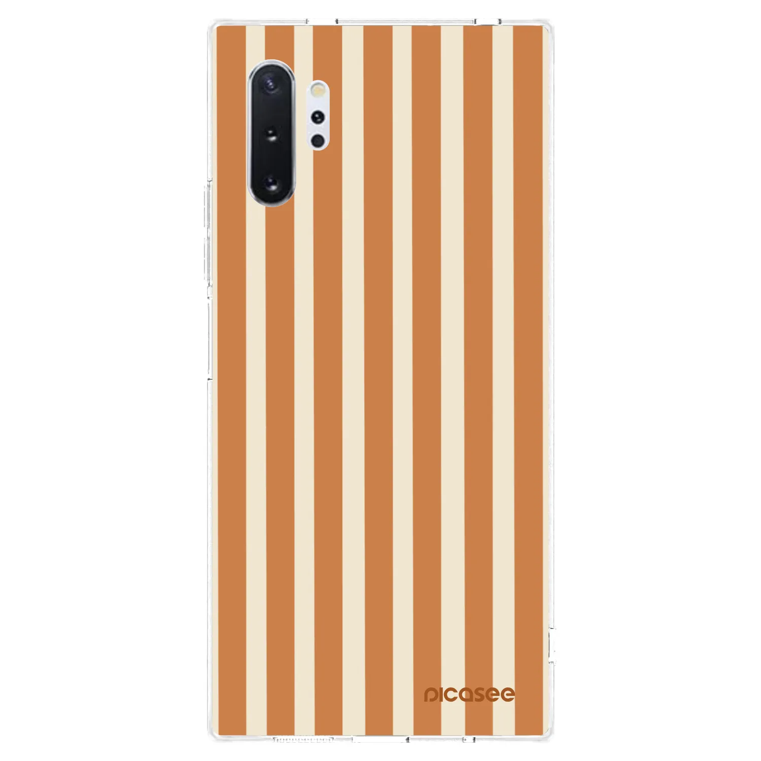 Picasee silikonska prozirna maskica za Samsung Galaxy Note 10+ N975F - Orange lines