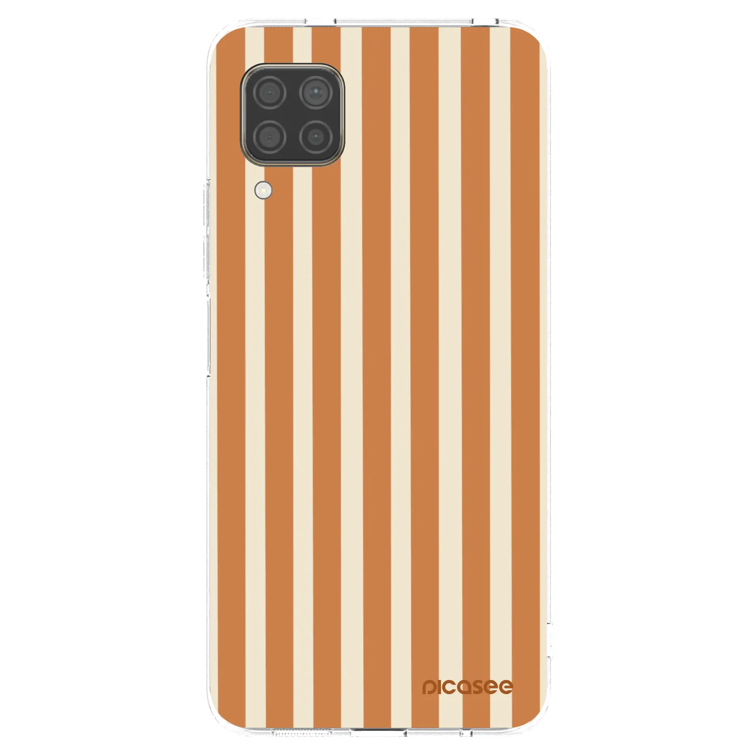 Picasee silikonska prozirna maskica za Huawei P40 Lite - Orange lines