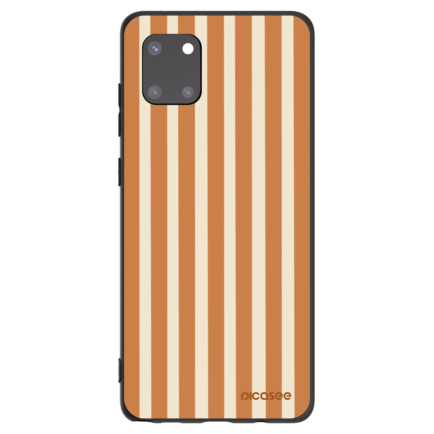 Picasee crna silikonska maskica za Samsung Galaxy Note 10 Lite N770F - Orange lines