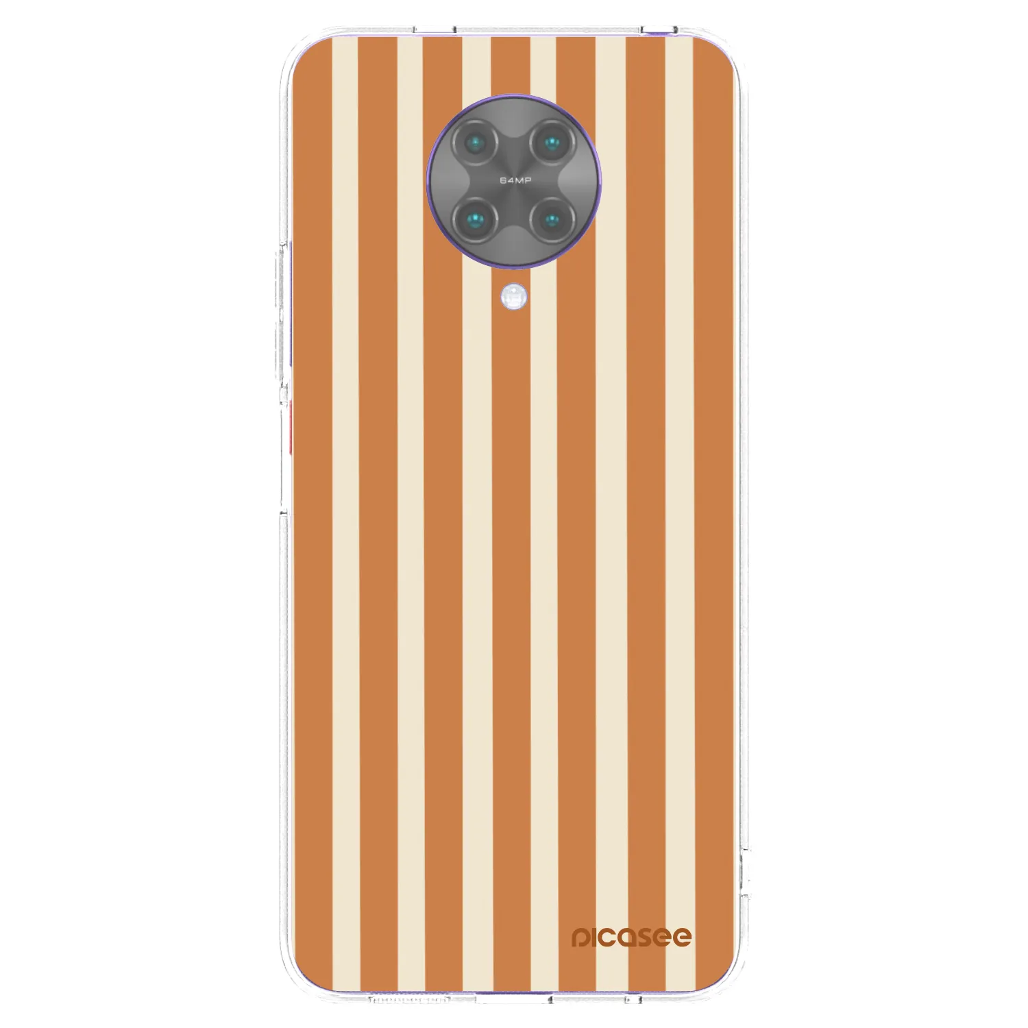 Picasee silikonska prozirna maskica za Xiaomi Poco F2 Pro - Orange lines