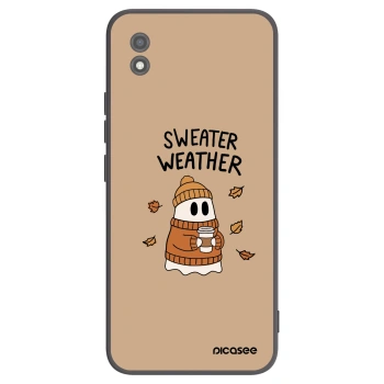 Picasee crna silikonska maskica za Realme C11 (2021) - Sweater ghost