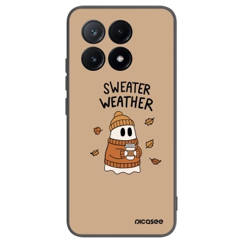 Picasee crna silikonska maskica za Xiaomi Poco X6 Pro - Sweater ghost