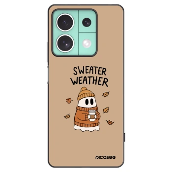 Picasee crna silikonska maskica za Xiaomi Redmi Note 13 5G - Sweater ghost