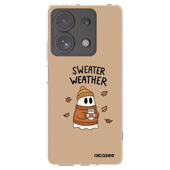 Picasee silikonska prozirna maskica za Xiaomi Redmi Note 13 Pro 4G - Sweater ghost