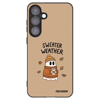 Picasee crna silikonska maskica za Samsung Galaxy S25+ 5G - Sweater ghost