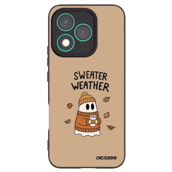 Picasee crna silikonska maskica za Honor 400 Lite 5G - Sweater ghost