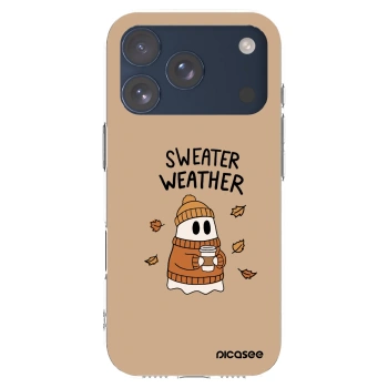 Picasee silikonska prozirna maskica za Apple iPhone 17 Pro - Sweater ghost
