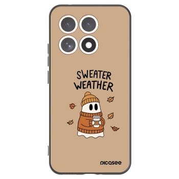 Picasee crna silikonska maskica za Xiaomi 15T - Sweater ghost
