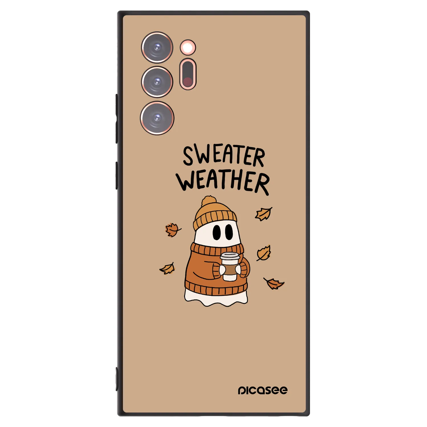 Picasee crna silikonska maskica za Samsung Galaxy Note 20 Ultra - Sweater ghost