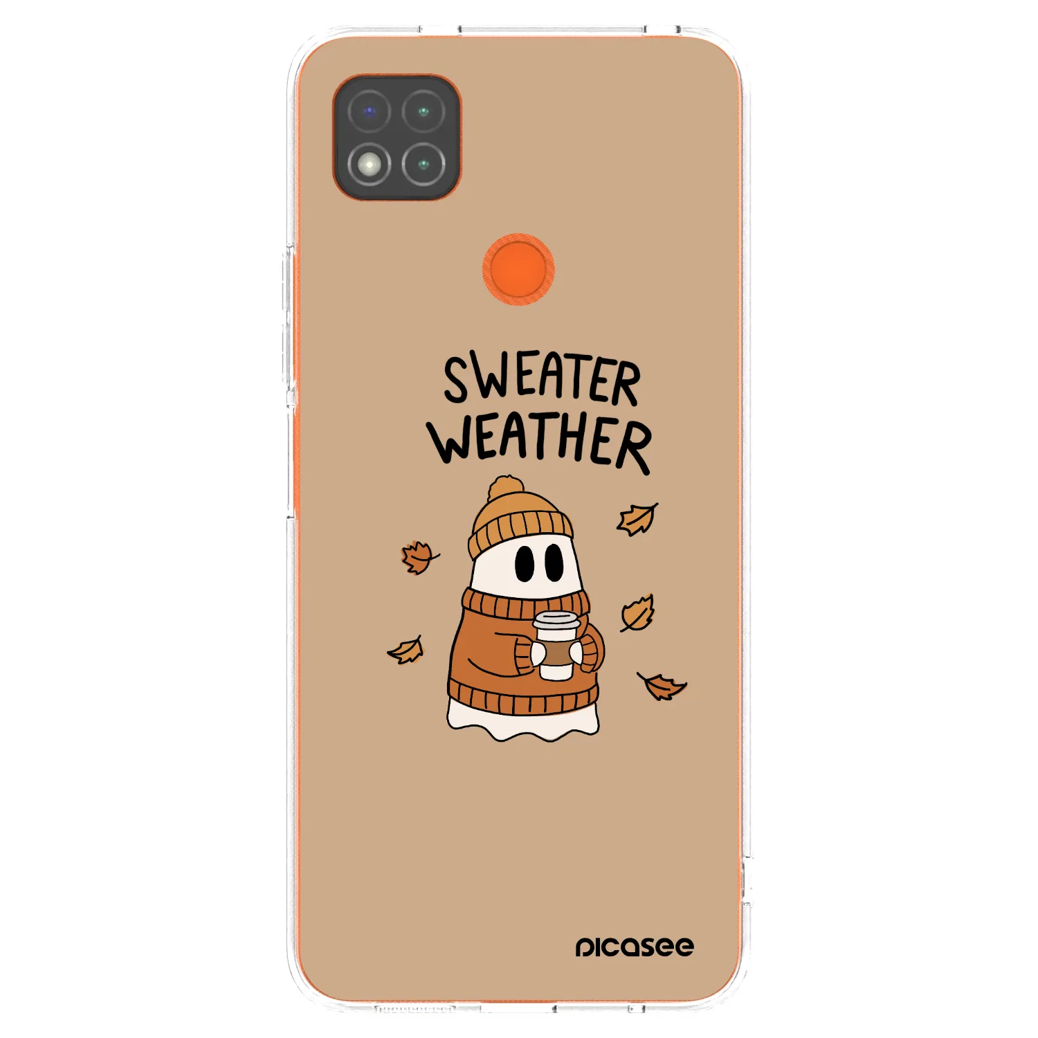 Picasee silikonska prozirna maskica za Xiaomi Redmi 9C - Sweater ghost