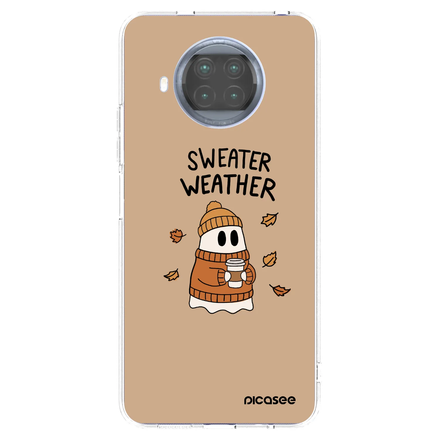 Picasee silikonska prozirna maskica za Xiaomi Mi 10T Lite - Sweater ghost